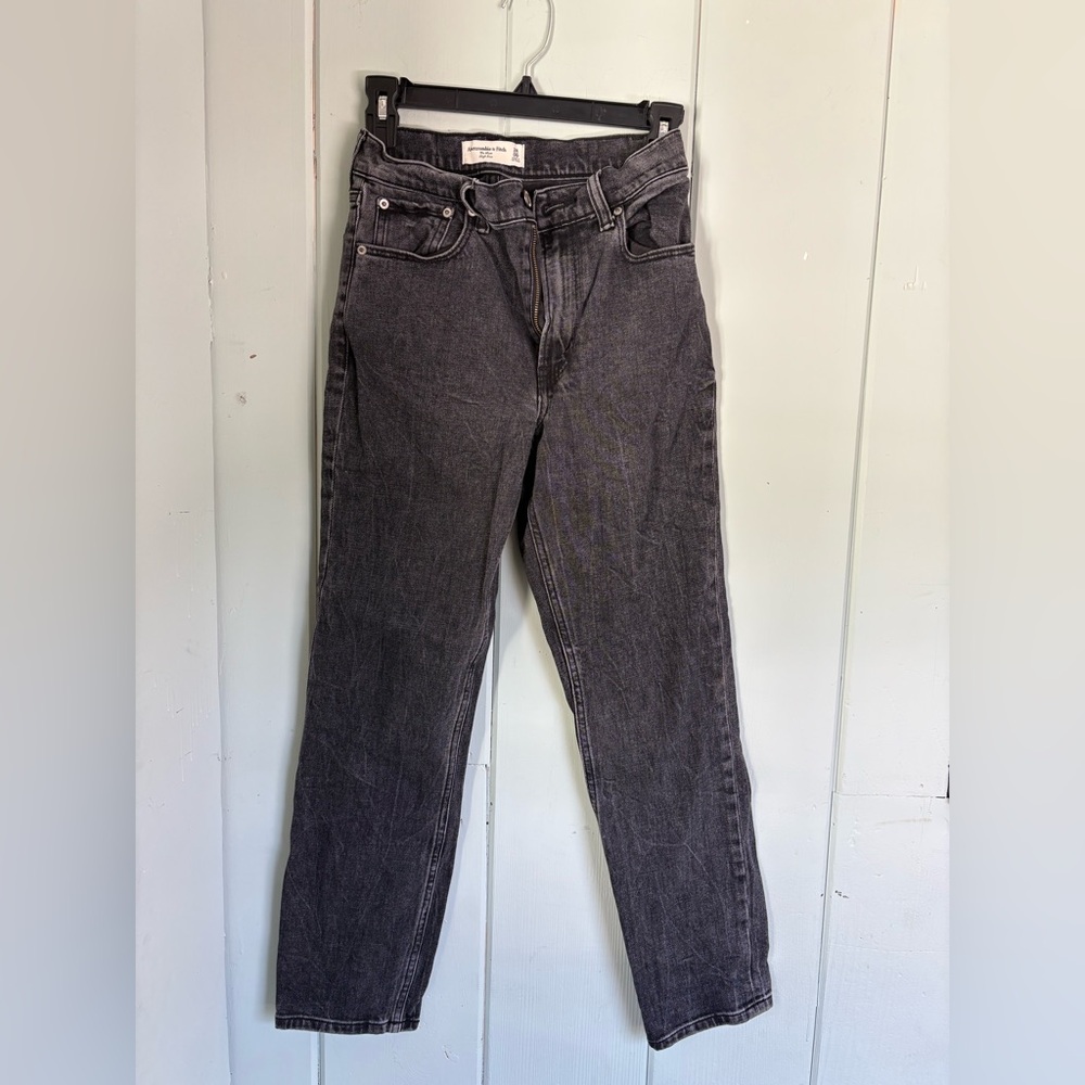 Abercrombie & Fitch Charcoal High Rise Jeans